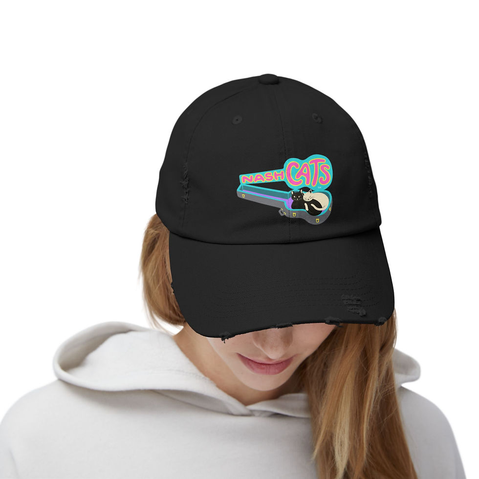Thumbnail: NashCats Unisex Distressed Cap