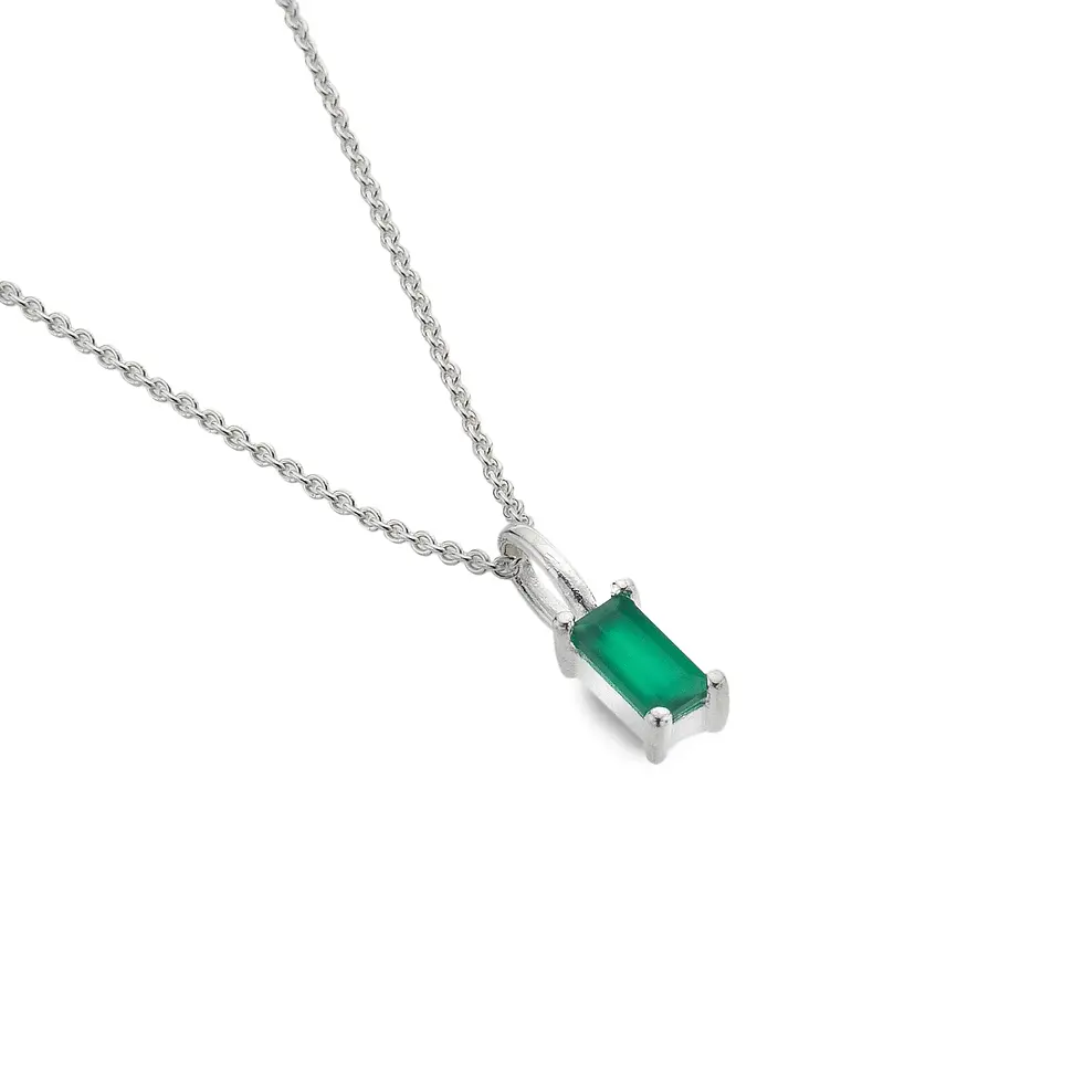 Thumbnail: Treasured Gem Pendant with Emerald, Aquamarine or Pink Tourmaline