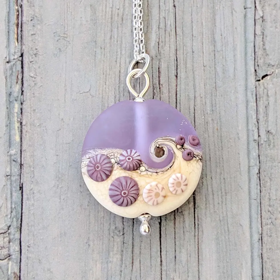 Thumbnail: Sea Mist Lentil Pendant