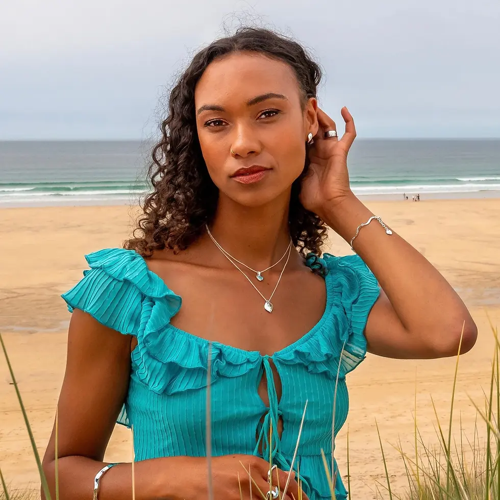 Thumbnail: Sea Breeze Pendant, Silver