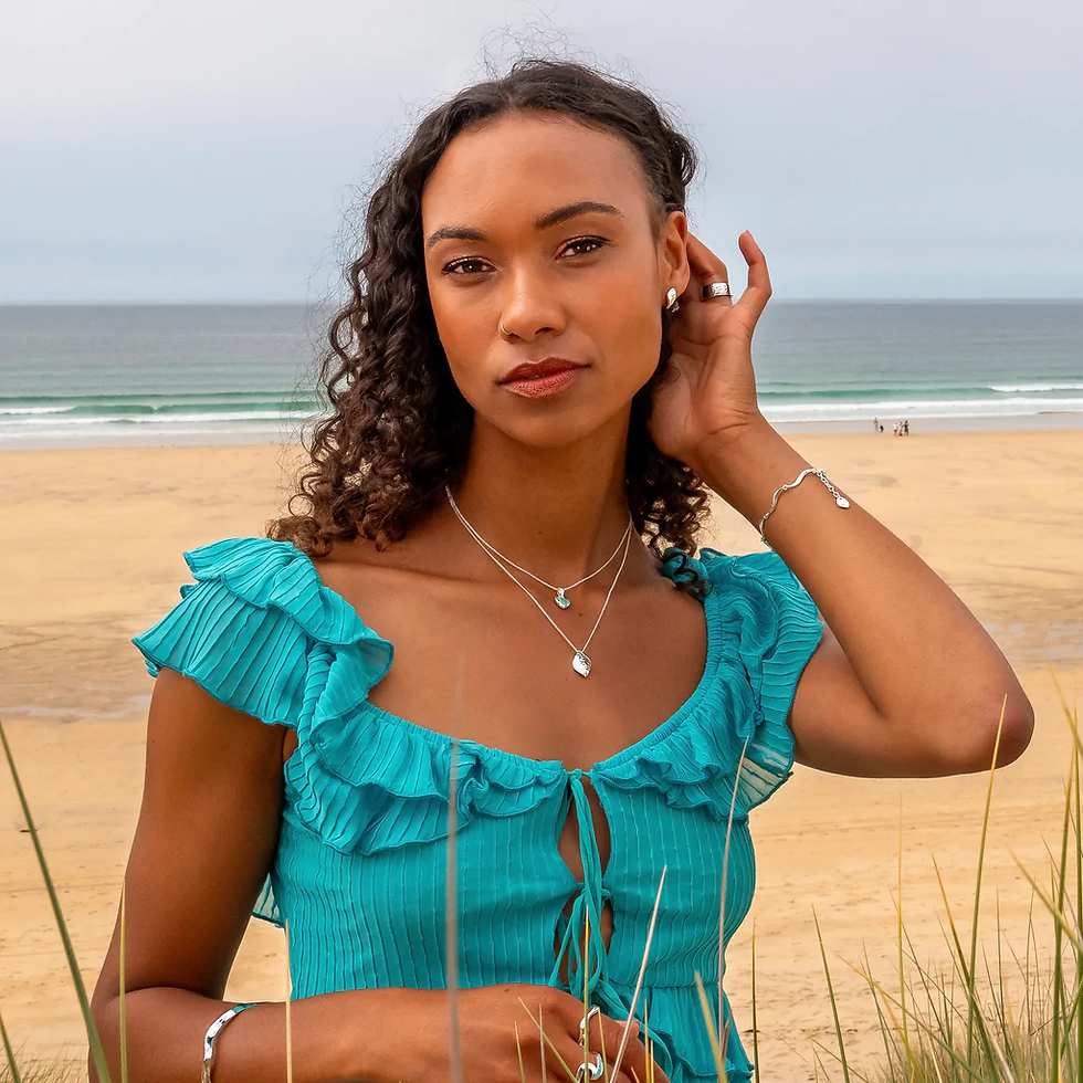 Thumbnail: Sea Breeze Pendant, Silver