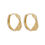 Thumbnail: Leaf Twist Hoop Earrings, 9ct Gold