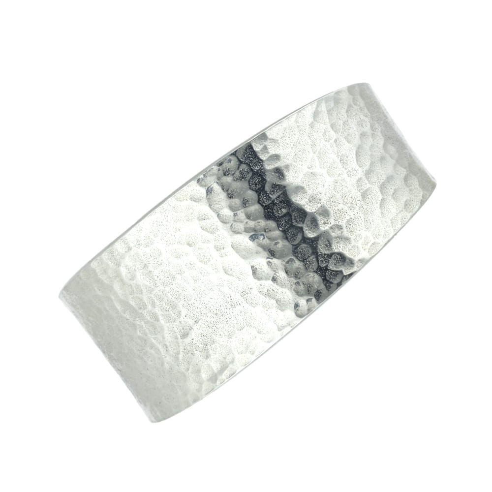 Hammered cuff bangle