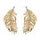 Thumbnail: Feather Earrings in Yellow and White Gold