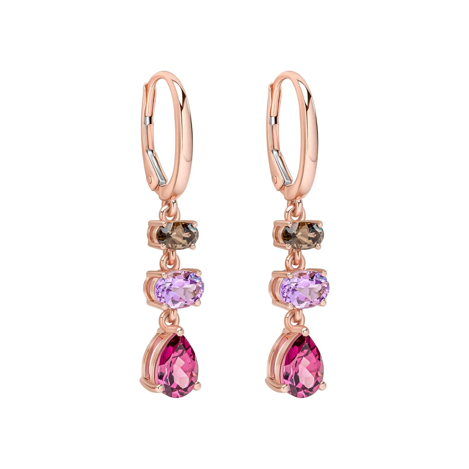 Semi-Precious French Hook Earrings