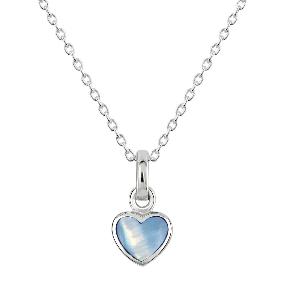 Thumbnail: Dinky Mother of Pearl Heart Pendant