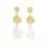 Thumbnail: Statement Pebble Pearl Drops, Silver or Gold Plated