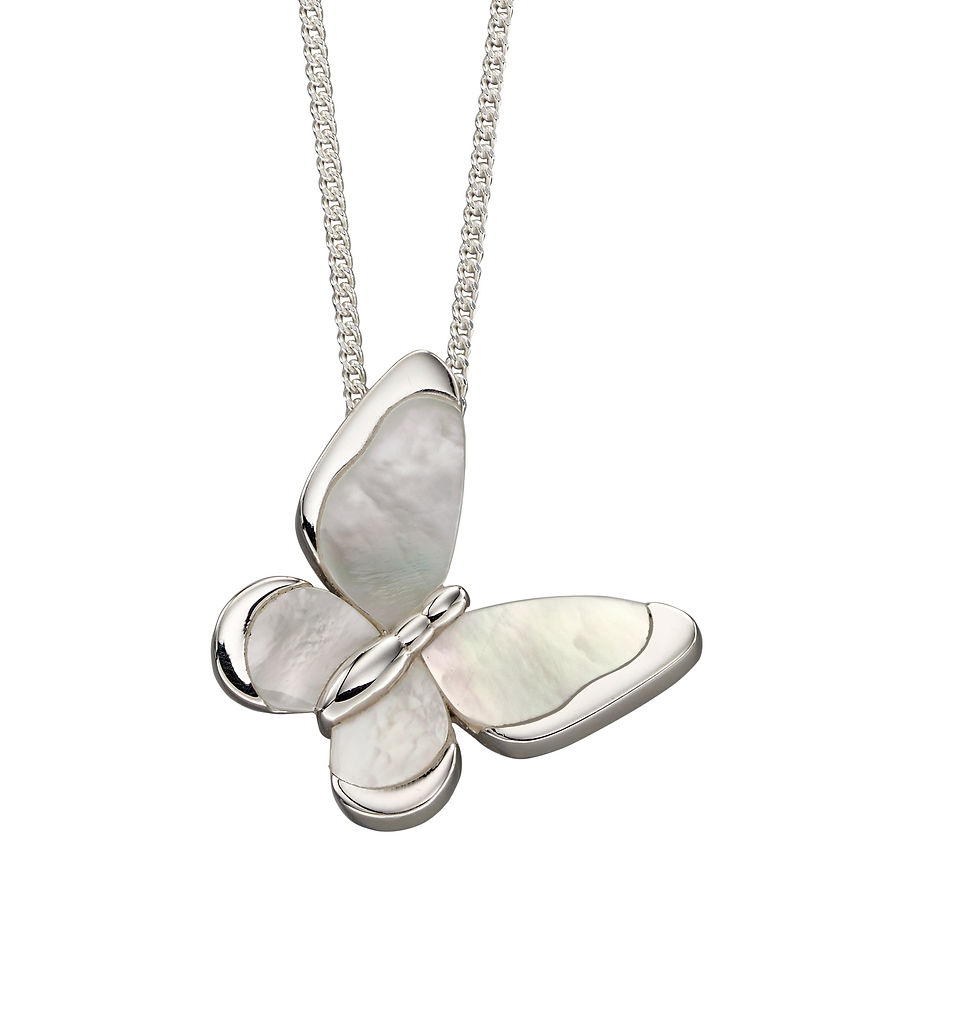 Mother of Pearl Butterfly Pendant