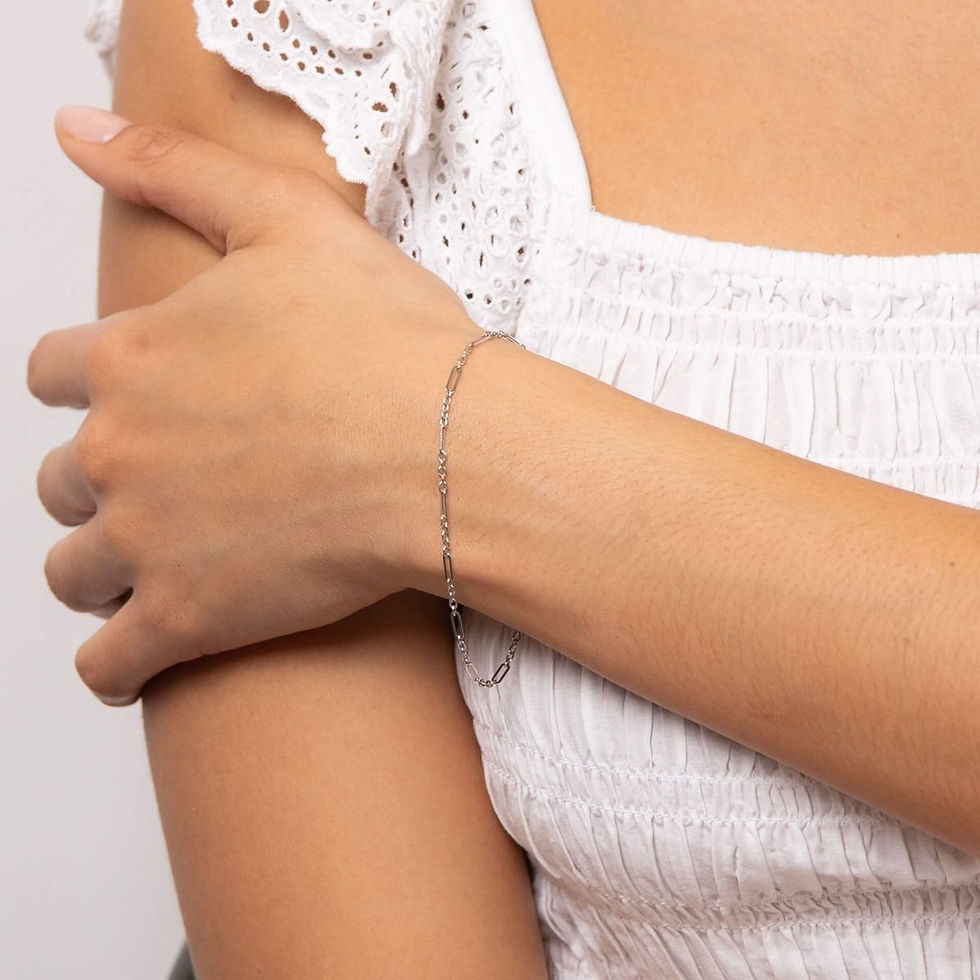 Thumbnail: Mixed Length Link Bracelet in Yellow Gold or White Gold