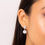 Thumbnail: Channel Set Circular Drop Earrings