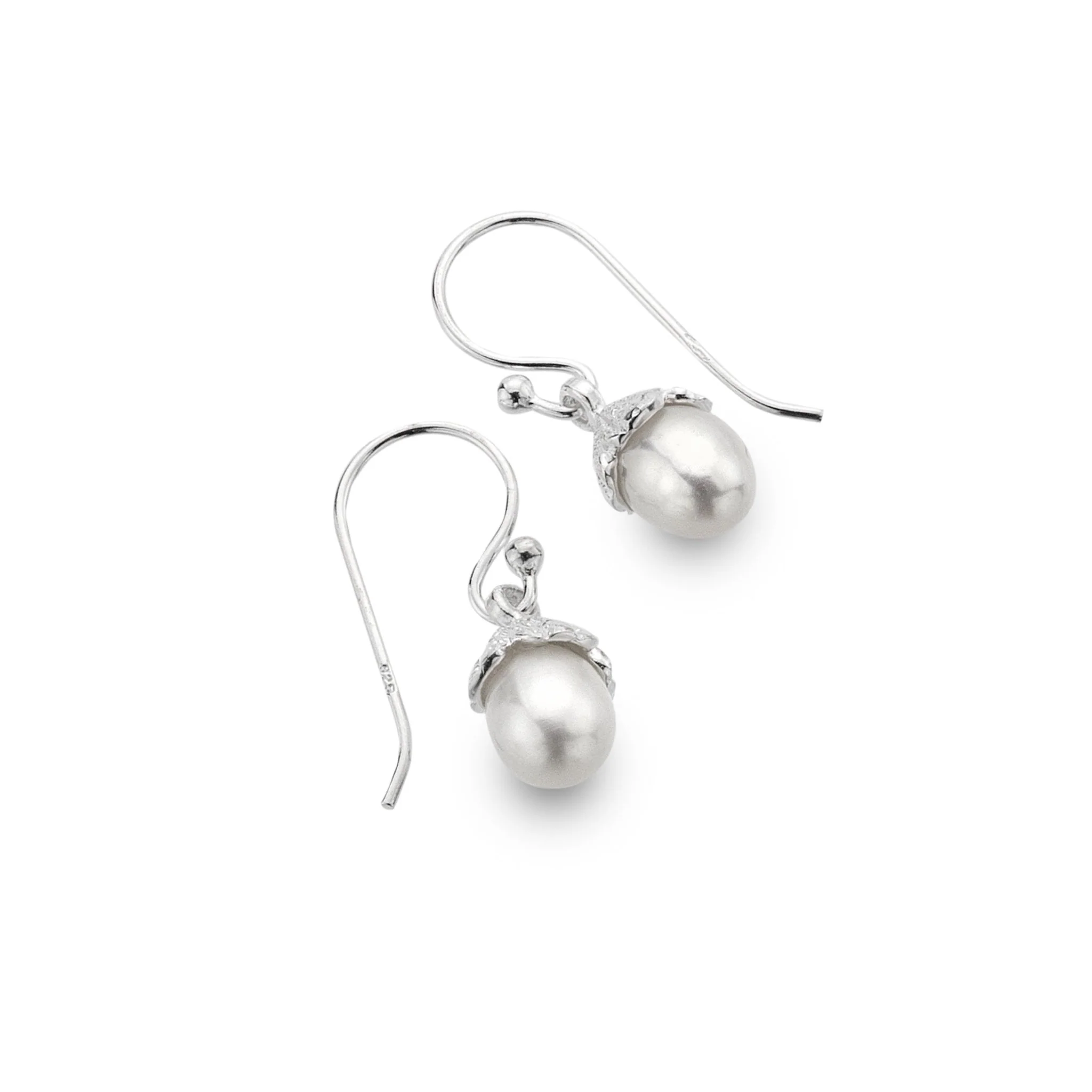 Oyster Pearl Earrings Sennen Jewellery