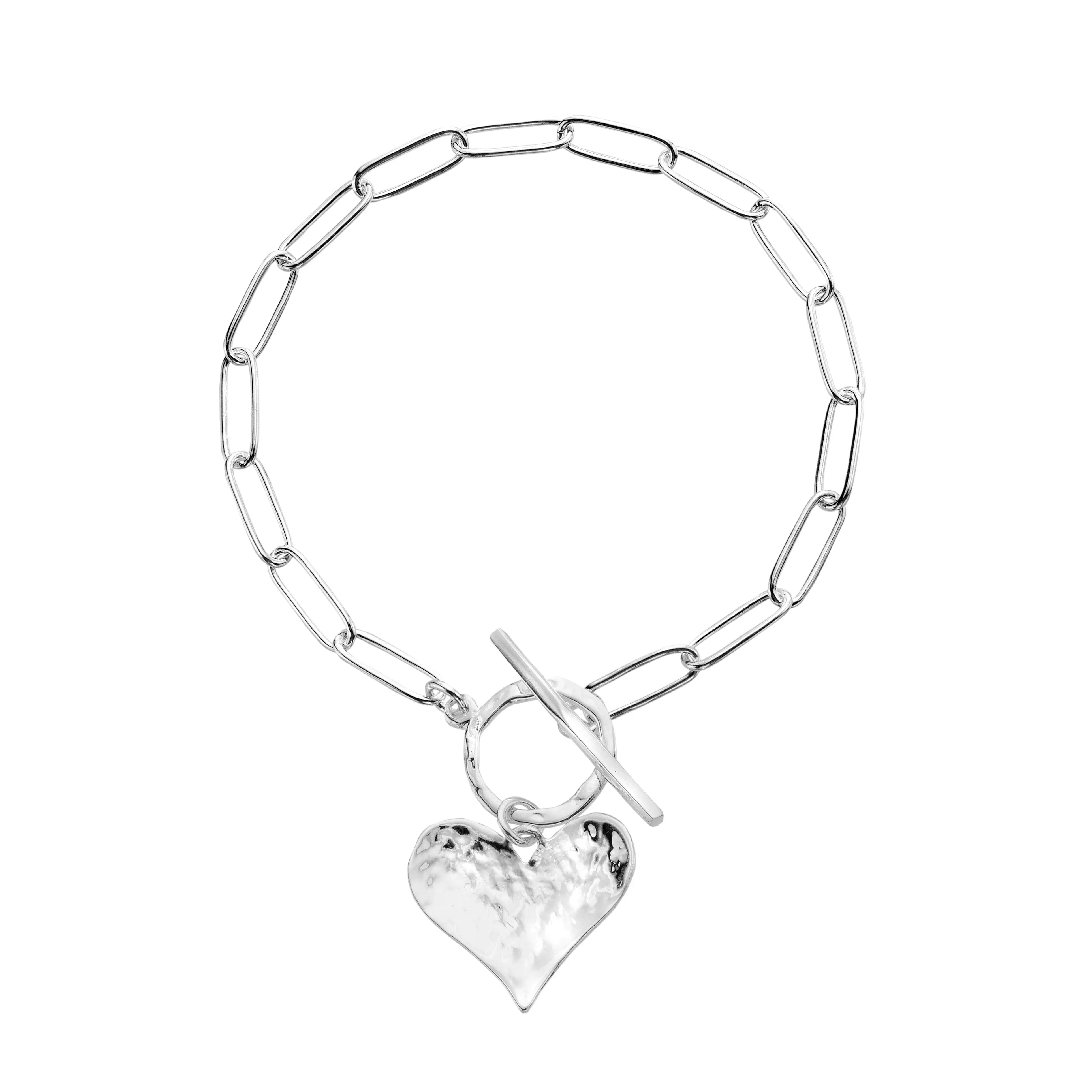 Cornish heart T-bar bracelet