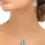 Thumbnail: Shell with Pearl Necklace in Blue Enamel