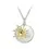 Thumbnail: Golden Sun Pendant with Blue or White Enamel