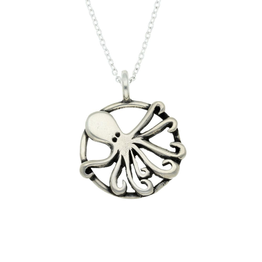 Kraken Pendant, pewter