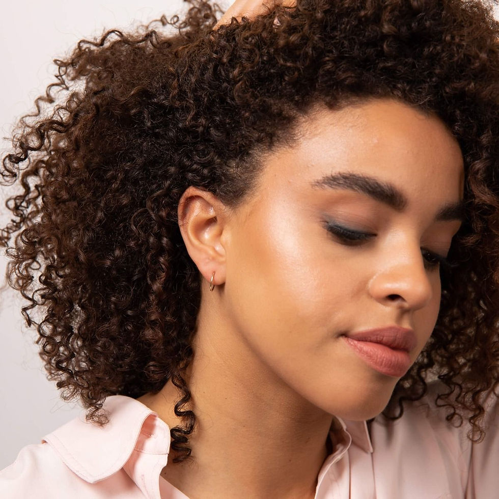 Thumbnail: Rope Effect Hoop Earrings, Yellow or White Gold
