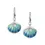 Thumbnail: Shell with Pearl Earrings in Pink or Blue Enamel