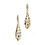 Thumbnail: Spiral Drop Earrings with Diamond Detail