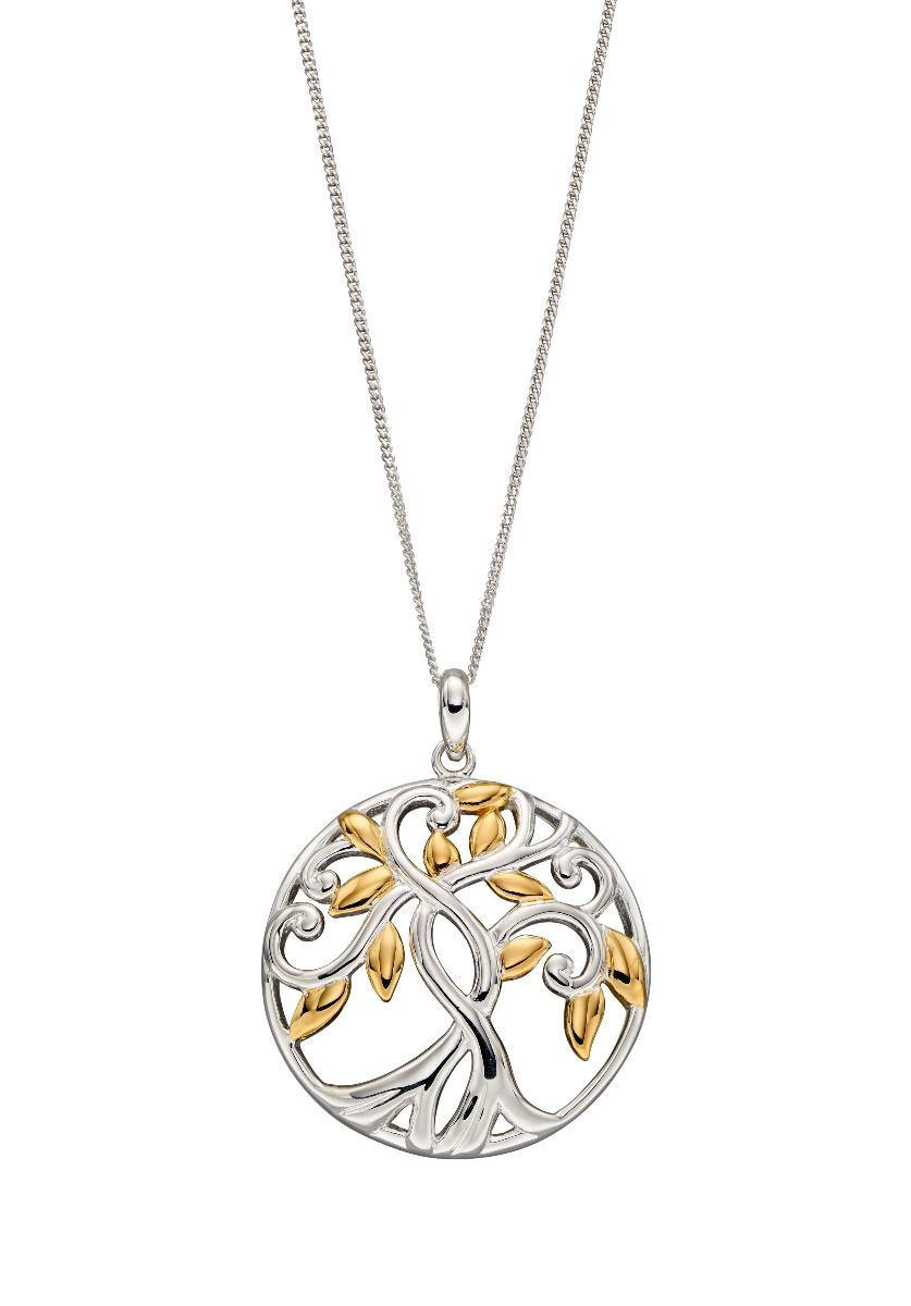 Celtic Tree of Life Cut out Pendant with Gold plate