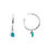 Thumbnail: Turquoise Rockpool Hoop Earrings