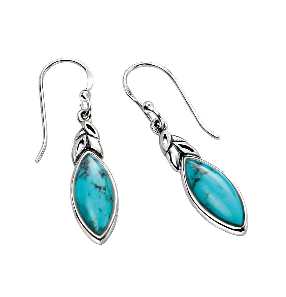 Turquoise Leaf Shape Earring