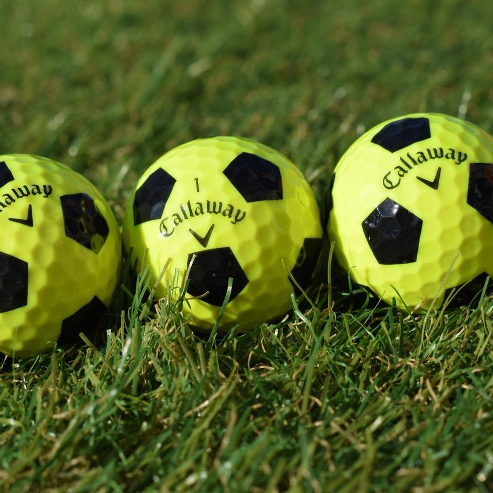 Thumbnail: Glorious Golfers Recycled Callaway Chrome Soft Truvis Soccer Ball
