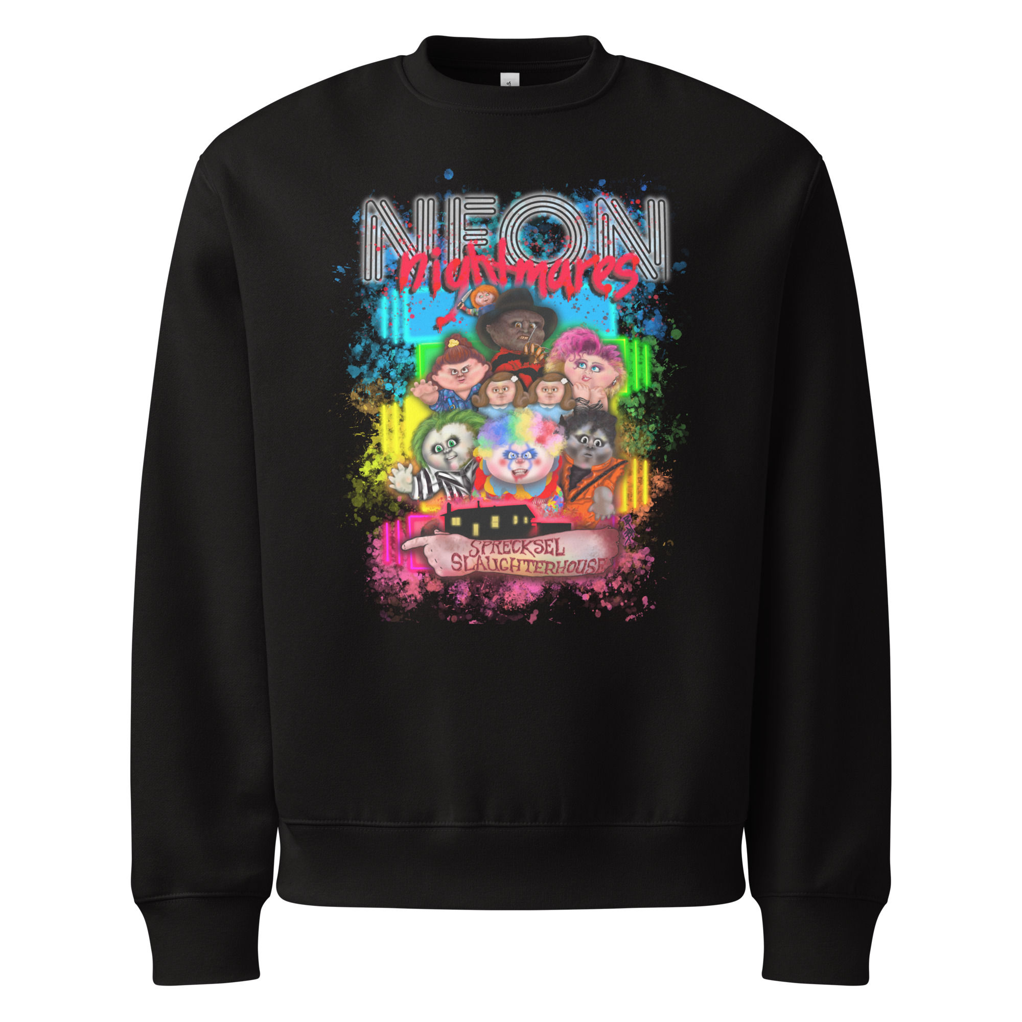 Oversized Neon Nightmares Sweatshirt