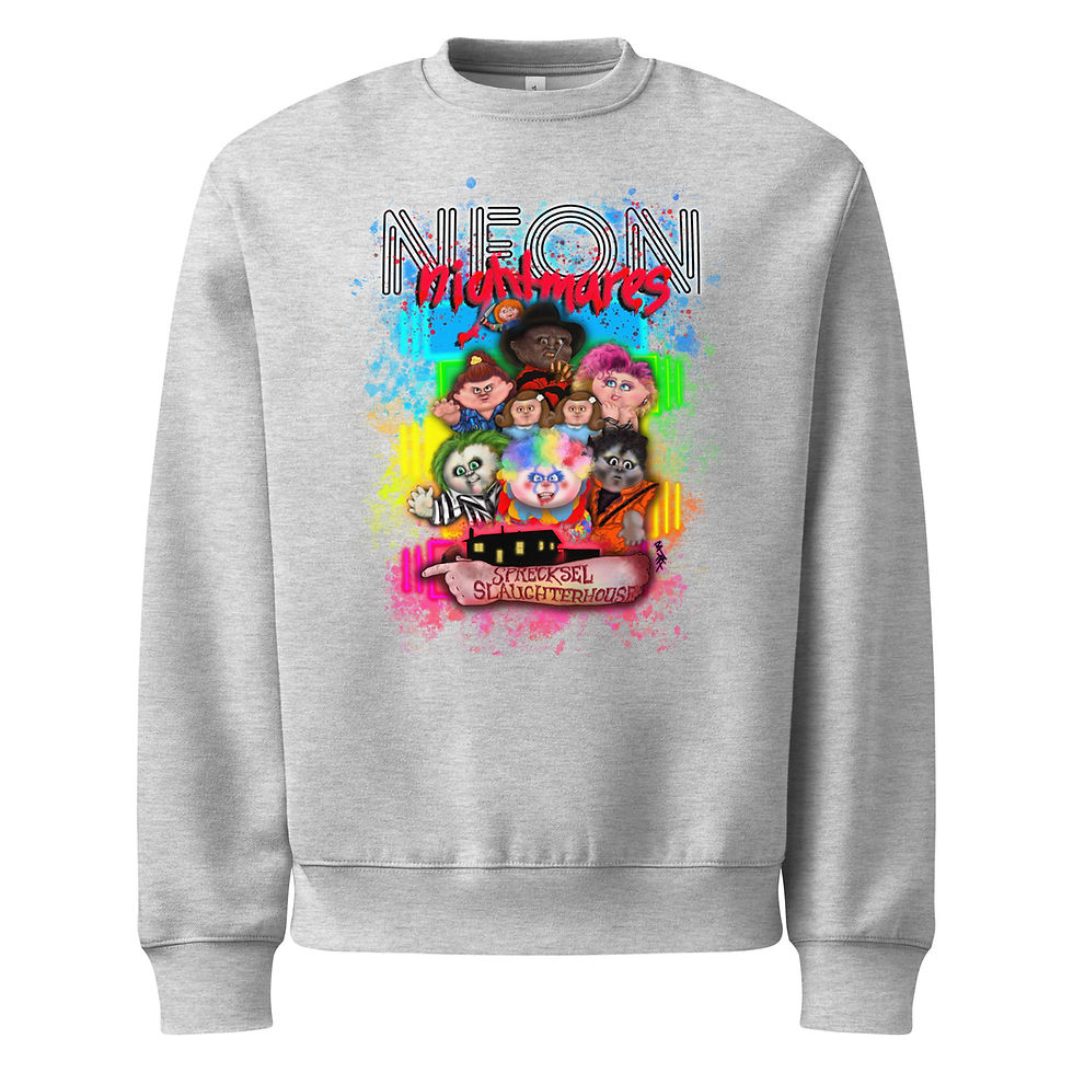 Thumbnail: Oversized Neon Nightmares Sweatshirt