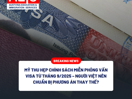 Mỹ thu hẹp chính sách miễn phỏng vấn visa từ tháng 9/2025 – Người Việt nên chuẩn bị phương án thay thế?