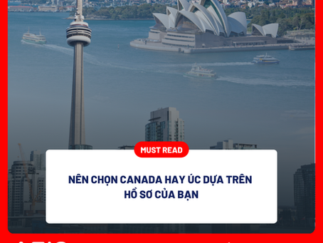 Nên chọn Canada hay Úc dựa trên hồ sơ của bạn