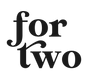 For Two  Photography Logo Black