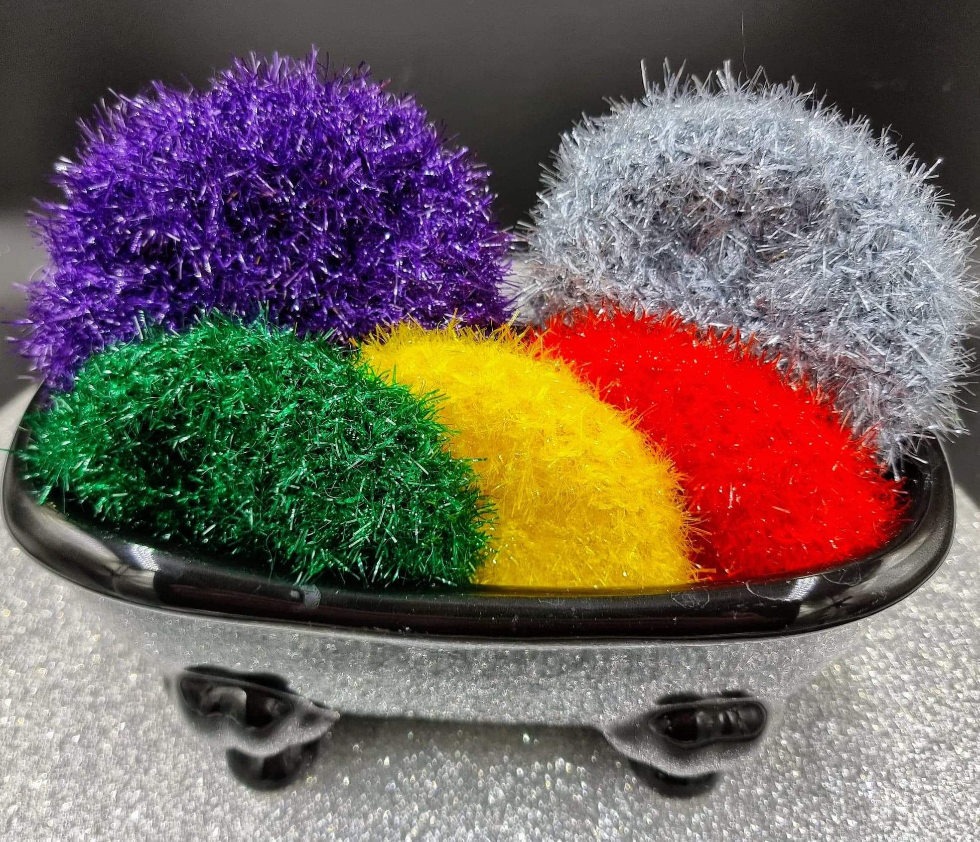 Shower Scrubby Double Sided "SEA URCHIN" Design **MADE IN CORNWALL **