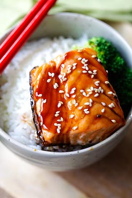 Salmon Teriyaki Dinner