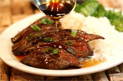 NY Strip Teriyaki Dinner