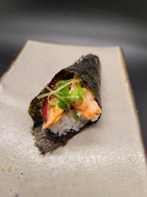 Spicy Octopus Hand Roll