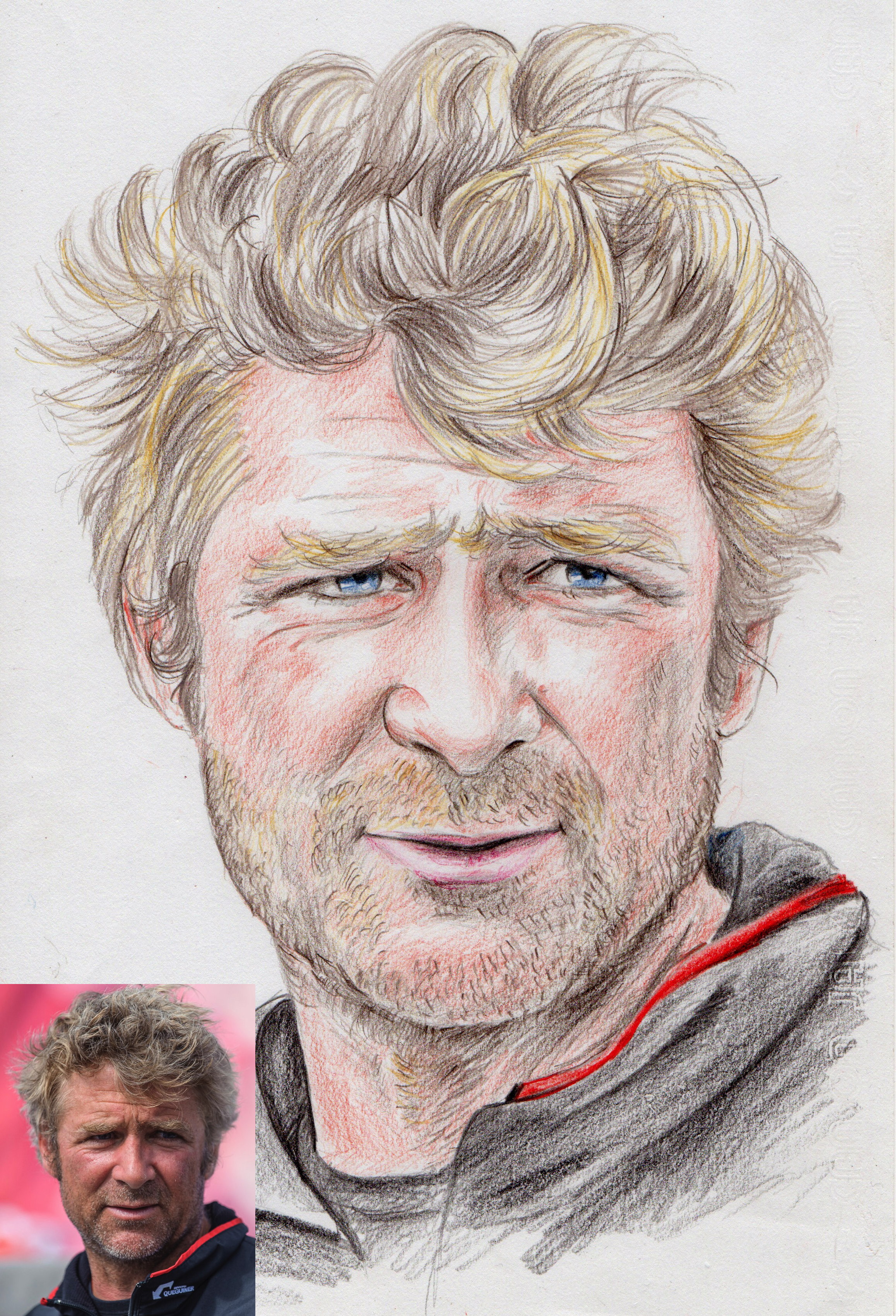 Portrait crayons couleurs