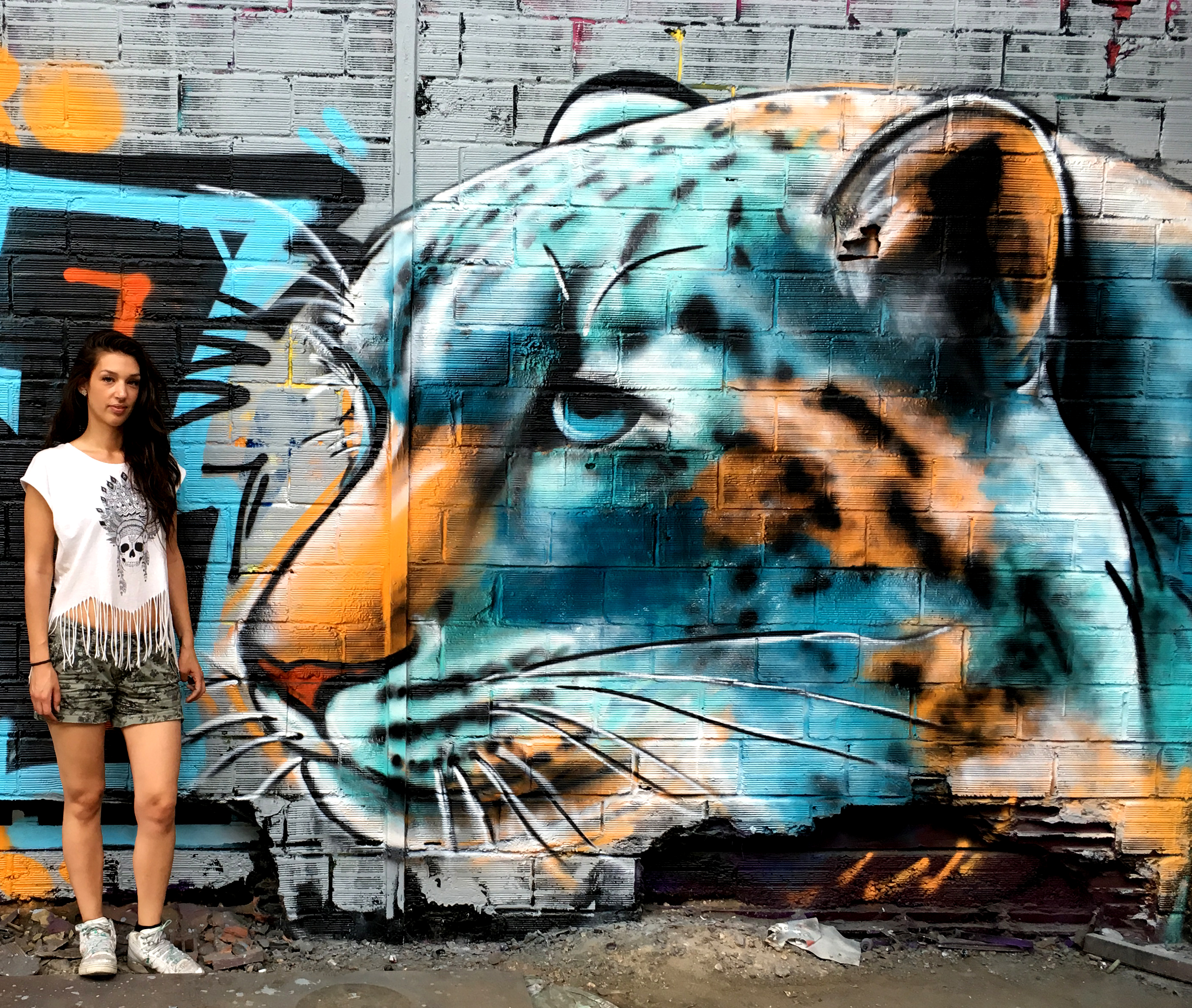 Léopard graffiti
