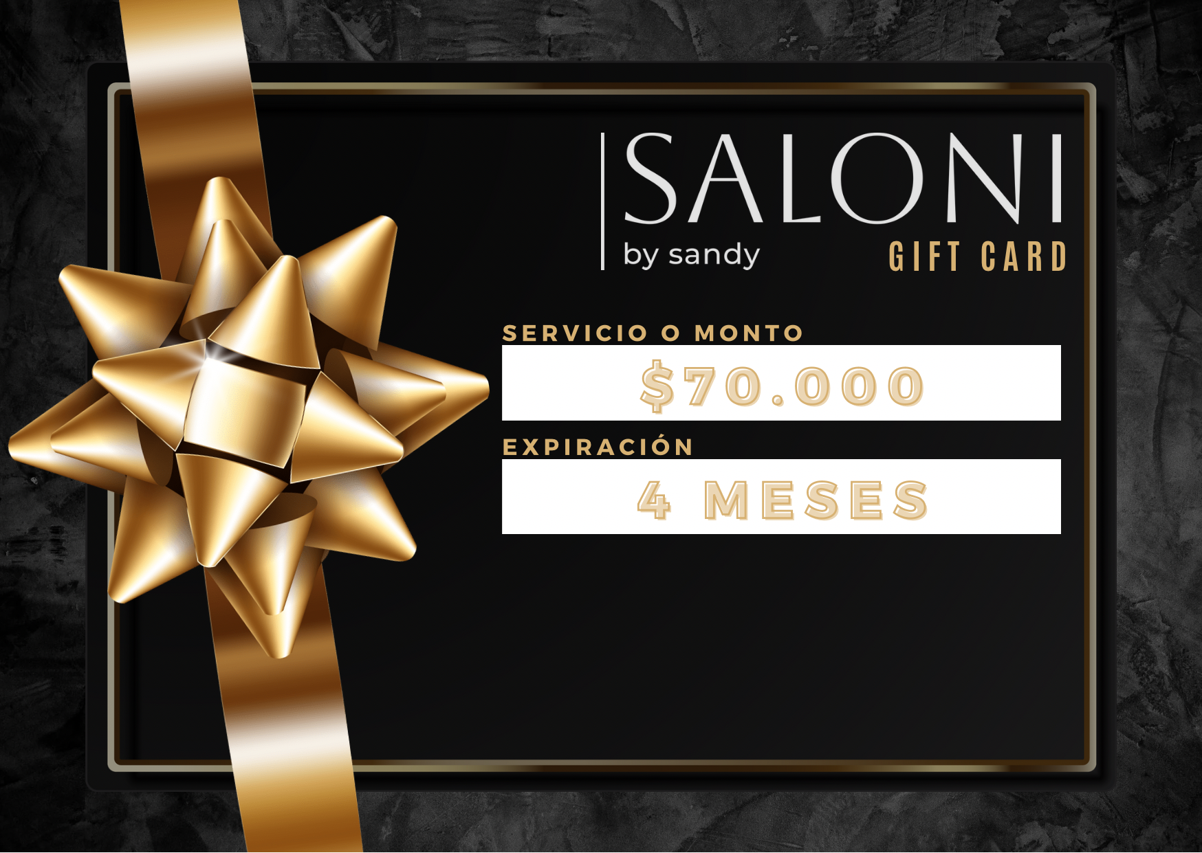 Gift card $70.000