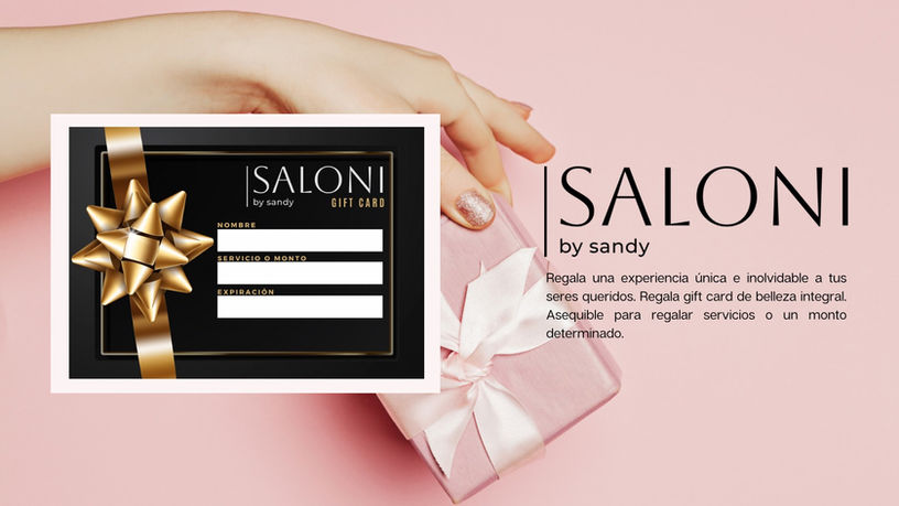 Regala belleza, regala servicios de estética. Regala con Saloni