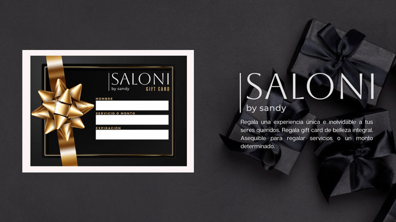 Regala belleza, regala servicios de estética. Regala con Saloni