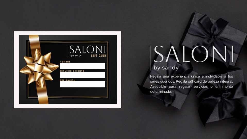 Regala belleza, regala servicios de estética. Regala con Saloni