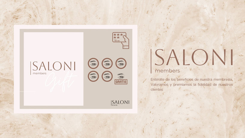 Hazte miembro de Saloni y descubre una experiencia premium con acceso a promociones y descuentos.
