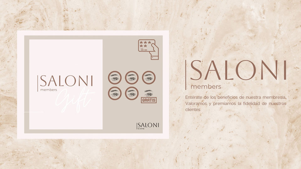 Hazte miembro de Saloni y descubre una experiencia premium con acceso a promociones y descuentos.