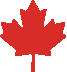 Red Canadian maple leaf