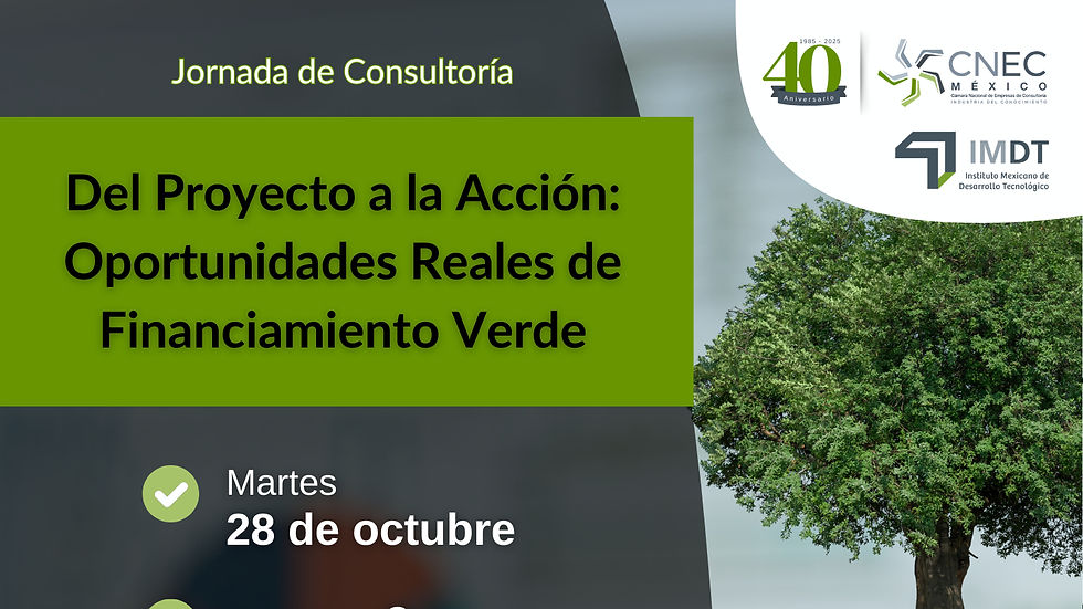 Del Proyecto a la Acción: Oportunidades Reales de Financiamiento Verde