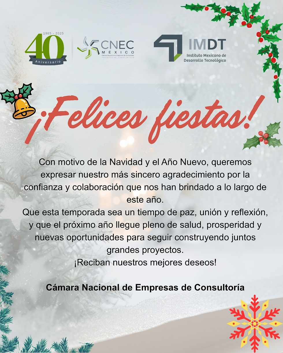 Felices fiestas les desea CNEC