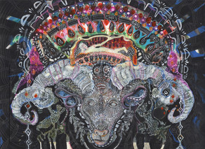 LOTTE VAN DE WALLE
The Ram
Kağıt üzeri guaj
28x40 cm, 2019
1400 Euro