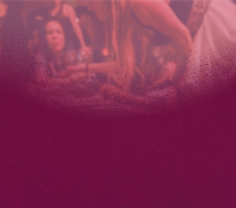 Blurred dance background with purple overlay