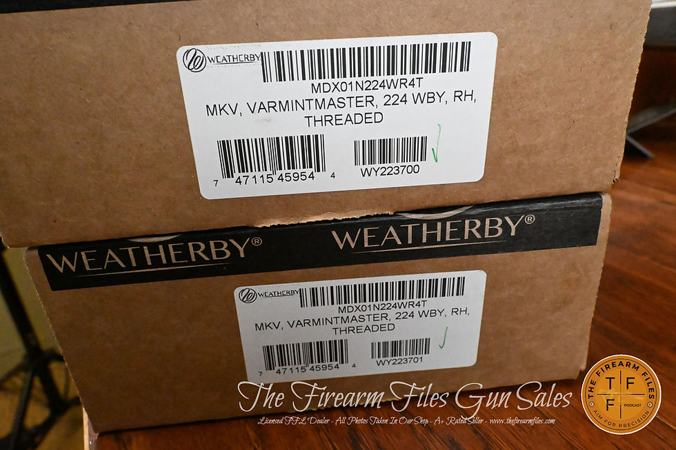 Thumbnail: Weatherby Mark V Varmintmaster .224 Wby Rifles, New, Consecutive Serialized