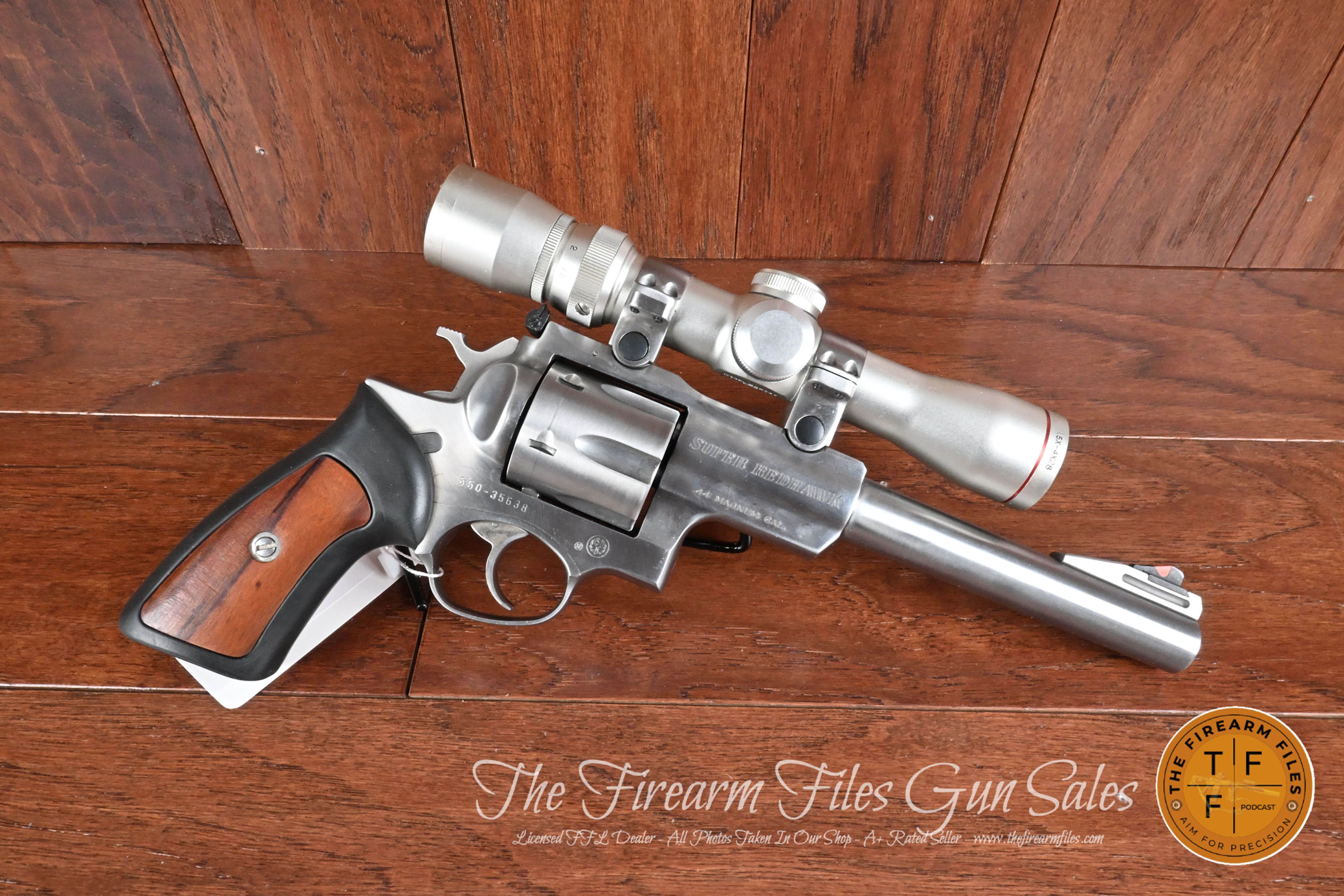 Ruger Super Redhawk 44 Magnum/44 Special Revolver, 7.5" SS, with Scope